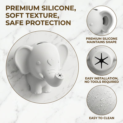 Spout cover silicone elephant