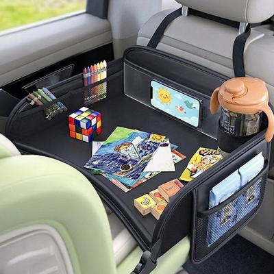 Travel snack tray car seat