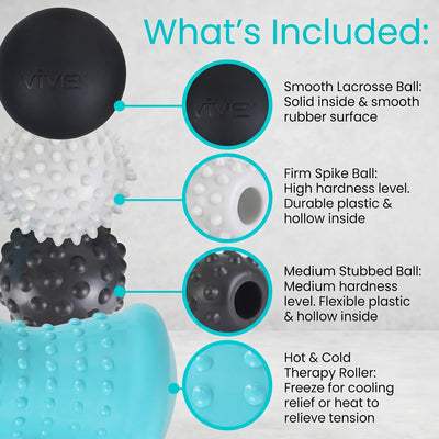 Spiked massage ball set