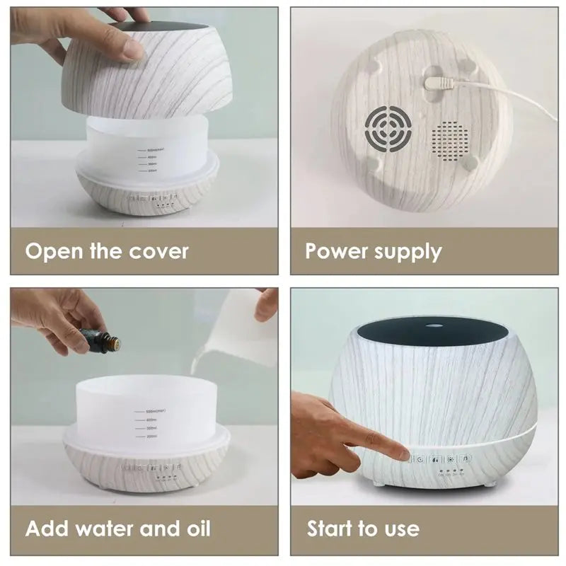 【Party】Tuya Wifi Humidifier Essential Aroma Oil Diffuser Smart Air Humidifier Mist Maker EU Plug