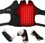 Multi-Functional Red Light Therapy Belt for Neck, Knee, Feet, Hands, Etc. 660Nm & 850Nm Near-Infrared Light Therapy Wrap Devices with Heat for Body, Massager Mat for Pain Relief at Home