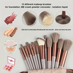 Vegan Makeup Brush Set - Soft Fluffy Kabuki & Blending Brushes for Foundation, Contour & Baking, Cruelty-Free Salon Tools
