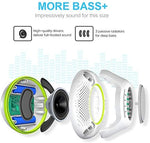 Pool Floating IPX7 Waterproof Bluetooth Speaker, Portable Wireless Shower Speakers with Deep Bass and Colorful LED Light for Outdoor Swimming Pool Hot Tub Home Party (Green)