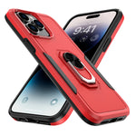 Phone Case with Ring Stand for Iphone 14 Pro Max/14 Pro/14 Plus/14 Shockproof Armor Cover, Red