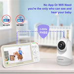 Baby Monitor-Hb6256-M-5.0 Inch Video Baby Monitor with Remote Pan and Tilt Function