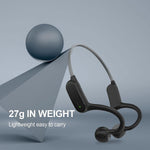 Pine Tree Tools As1-G Bone Conduction Headphones Bluetooth 5.0 Wireless Open Ear Gray