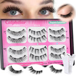 Magnetic Eyelashes - No Glue, No Eyeliner - Natural Look - 3 Styles - Synthetic Fibers - Black - Pair