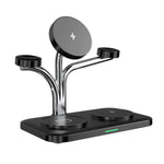 5 in 1 Magnetic Wireless Charger for Iphone 17~12 Samsung Apple/Galaxy Watch Aipods Pro/Buds Dual Phone and Watch Fast Charging