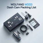 Dash Cam Front and Rear, 4K Front 1080P Rear Dual Dash Camera, 3” IPS Screen, 170° Wide Angle, Night Vision, G-Sensor, Loop Recording, Parking Monitor, Supports 128GB