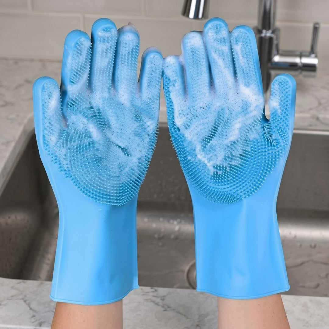 Reusable cleaning gloves (silicone)