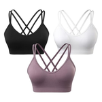 Crossback athletic bra (3-pack)