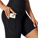 Athletic shorts biker high-waist