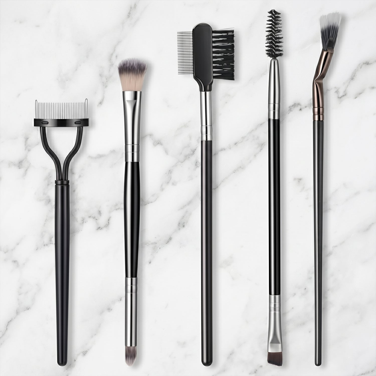 Mascara fan eyebrow comb