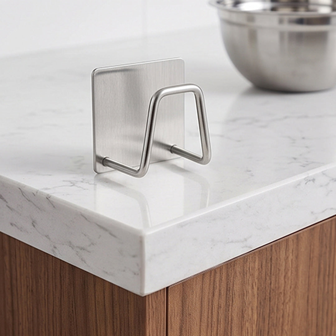 Magnetic kitchen sponge holder