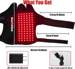 Multi-Functional Red Light Therapy Belt for Neck, Knee, Feet, Hands, Etc. 660Nm & 850Nm Near-Infrared Light Therapy Wrap Devices with Heat for Body, Massager Mat for Pain Relief at Home