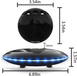 【2021 Newest】 Levitating Bluetooth Speaker Magnetic Wireless Floating Speakers with 8W Louder Stereo Sound,360 Degree Rotation,For Home Outdoors Cool Tech Gadgets Birthday Unique Gifts(Black)