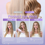 Curling Iron Hair Crimper Waver - 1.25 Inch Anti-Scald Waves Curling Wand, Ionic Deep Waver Hair Curler Tool