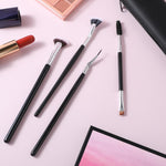 4 PCS Mascara Fan Brush Eyelash Brush Eyelash Separator Tool, Folding Angle Scalloped Lash Brush Set for Lashes, Eyelash Comb, Eye Makeup Brush Tool