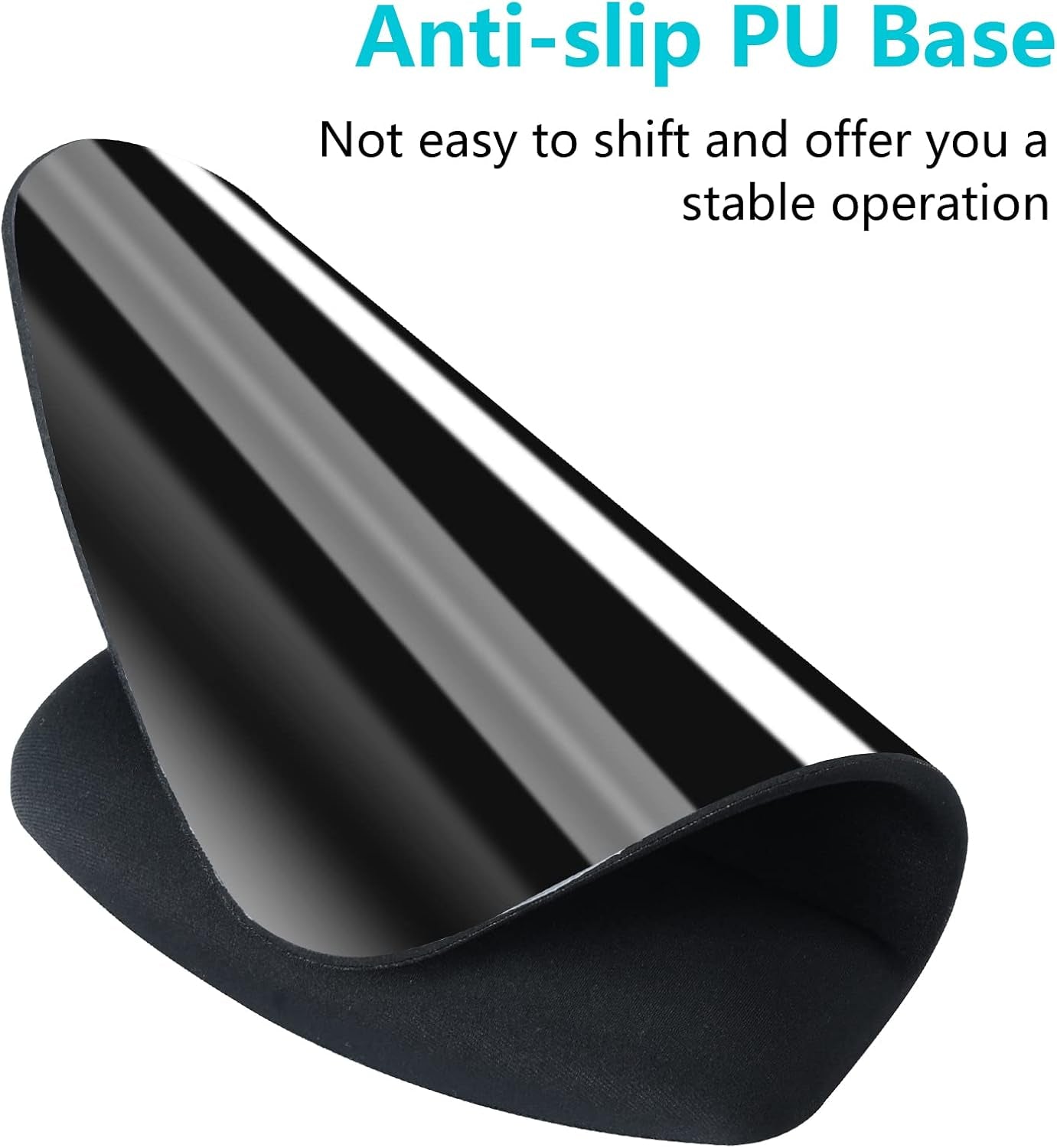Ergonomic Mouse Pad with Wrist Support Gel Mouse Pad with Wrist Rest, Comfortable Computer Mouse Pad for Laptop, Mousepad with Non-Slip PU Base for Working Studying Easy Typing & Pain Relief