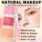 Cream Bronzer Stick Highlighter Stick Face Cream Contour Stick,Makeup Bronzer Stick with Brush,Buildable Highlight Contour Makeup for Women (Rich Glow Bronzer Stick)
