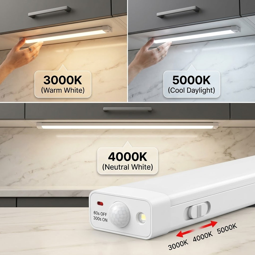Motion sensor LED strip (under-bed)