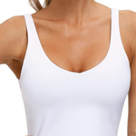Longline sports bra padded