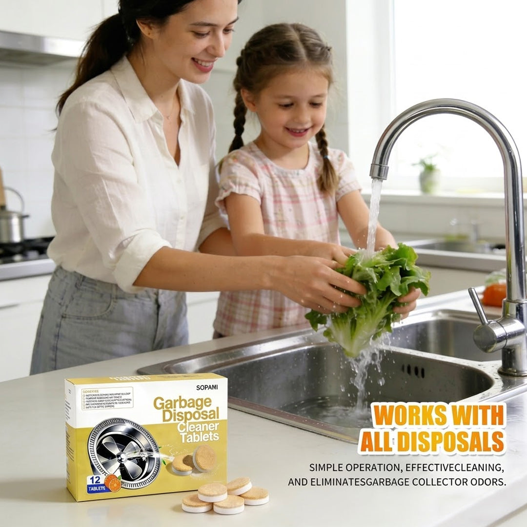 Garbage disposal cleaner foam