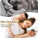 Memory Foam Cuddle Pillow for Couples, Side Sleeper Pillow with Arm Hole, Ergonomic Support for Head, Neck and Arm with Breathable Washable Pillowcase