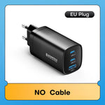 Gan USB Type C Charger 65W 45W PPS PD QC4.0 Quick Charger for Macbook Laptop IPAD Tablet Iphone 14 Samsung S23 Ultra