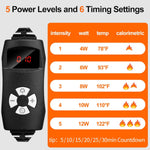 Multi-Functional Red Light Therapy Belt for Neck, Knee, Feet, Hands, Etc. 660Nm & 850Nm Near-Infrared Light Therapy Wrap Devices with Heat for Body, Massager Mat for Pain Relief at Home