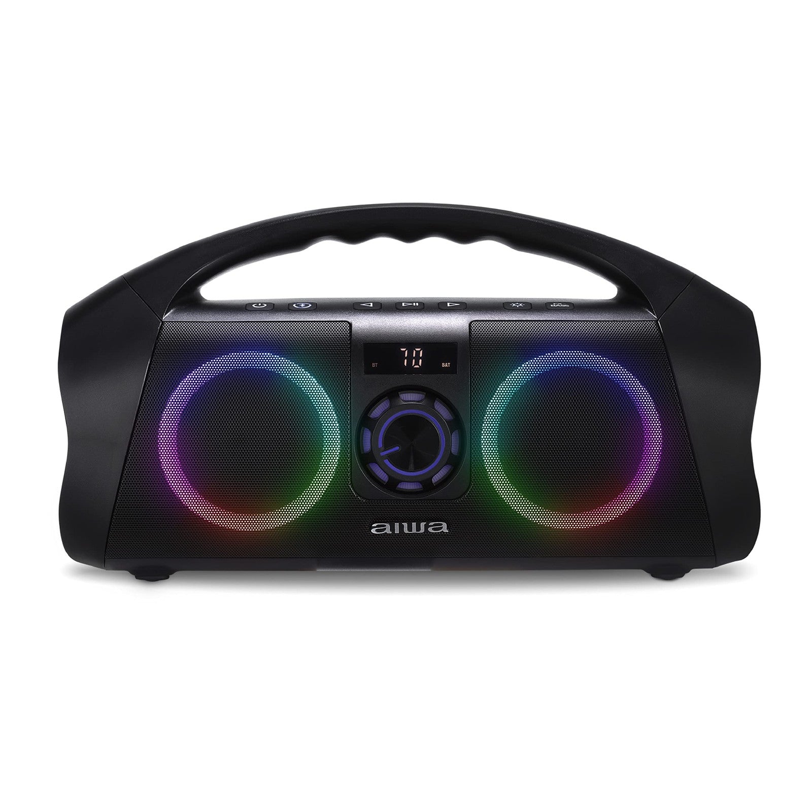 Portable Bluetooth Boombox Speaker 120W Peak IPX7 Waterproof LED Display