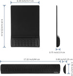 Keyboard Wrist Rest & Mouse Pad with Wrist Support Set, Memory Foam Ergonomic Wrist Pad for Computer Keyboard Laptop Wrist Rest, Arm Rest for Desk Accessories in Home Office School(Black)