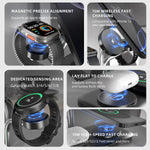 5 in 1 Magnetic Wireless Charger for Iphone 17~12 Samsung Apple/Galaxy Watch Aipods Pro/Buds Dual Phone and Watch Fast Charging