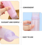 3Pcs Root Comb Applicator Bottle Hair Dye Oiling Tools Graduated Scale for Precise Application for Home Salon Use