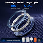 Magnetic ring phone holder case