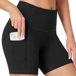 Athletic shorts biker high-waist