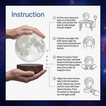 Levitating moon lamp magnetic