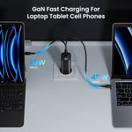 Gan USB Type C Charger 65W 45W PPS PD QC4.0 Quick Charger for Macbook Laptop IPAD Tablet Iphone 14 Samsung S23 Ultra