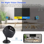 SZDUDU Mini Wireless Security Camera, Full HD 720P Portable Small HD Nanny Cam with Night Vision, Video Record and Motion Detection for Home Car Drone Office and Outdoor Use
