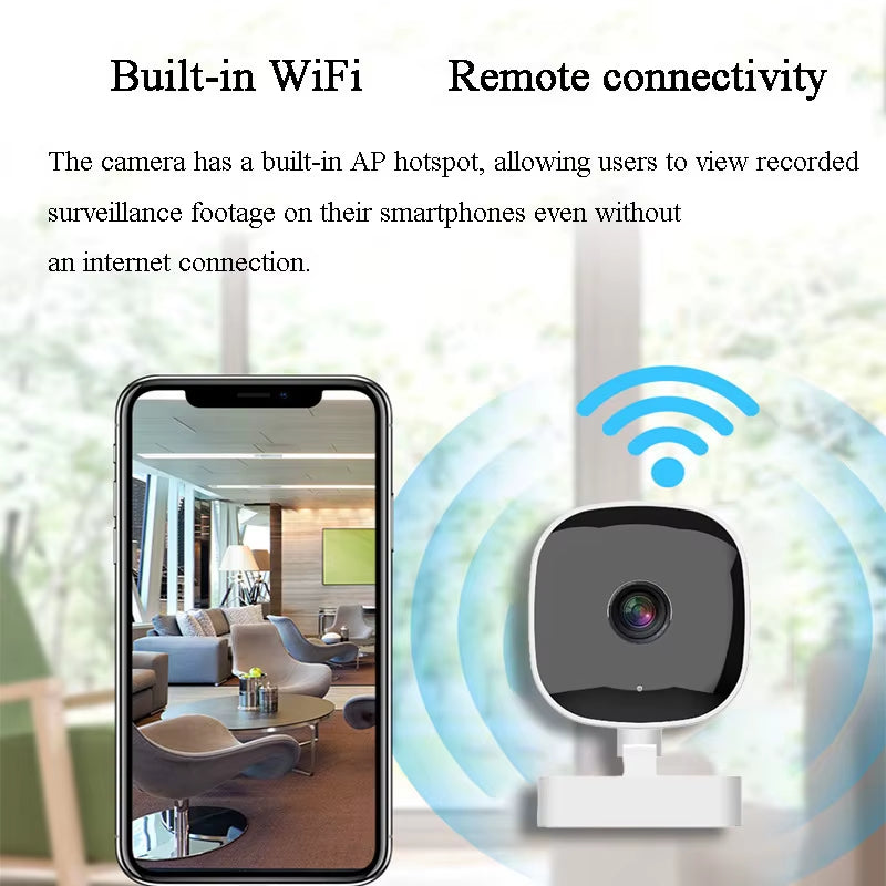 4K Full Color Night Vision Mini Security Camera Wifi Waterproof Motion Detection 2 Way Audio Indoor Outdoor Surveillance 2026
