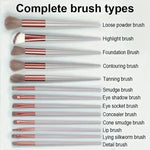 Vegan Makeup Brush Set - Soft Fluffy Kabuki & Blending Brushes for Foundation, Contour & Baking, Cruelty-Free Salon Tools