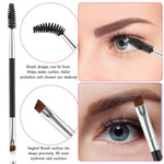 4 PCS Mascara Fan Brush Eyelash Brush Eyelash Separator Tool, Folding Angle Scalloped Lash Brush Set for Lashes, Eyelash Comb, Eye Makeup Brush Tool
