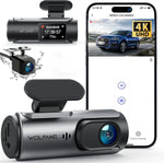 Dash Cam Front and Rear, 4K Front 1080P Rear Dual Dash Camera, 3” IPS Screen, 170° Wide Angle, Night Vision, G-Sensor, Loop Recording, Parking Monitor, Supports 128GB