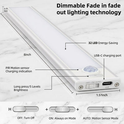 Cordless cabinet motion light (3pc)