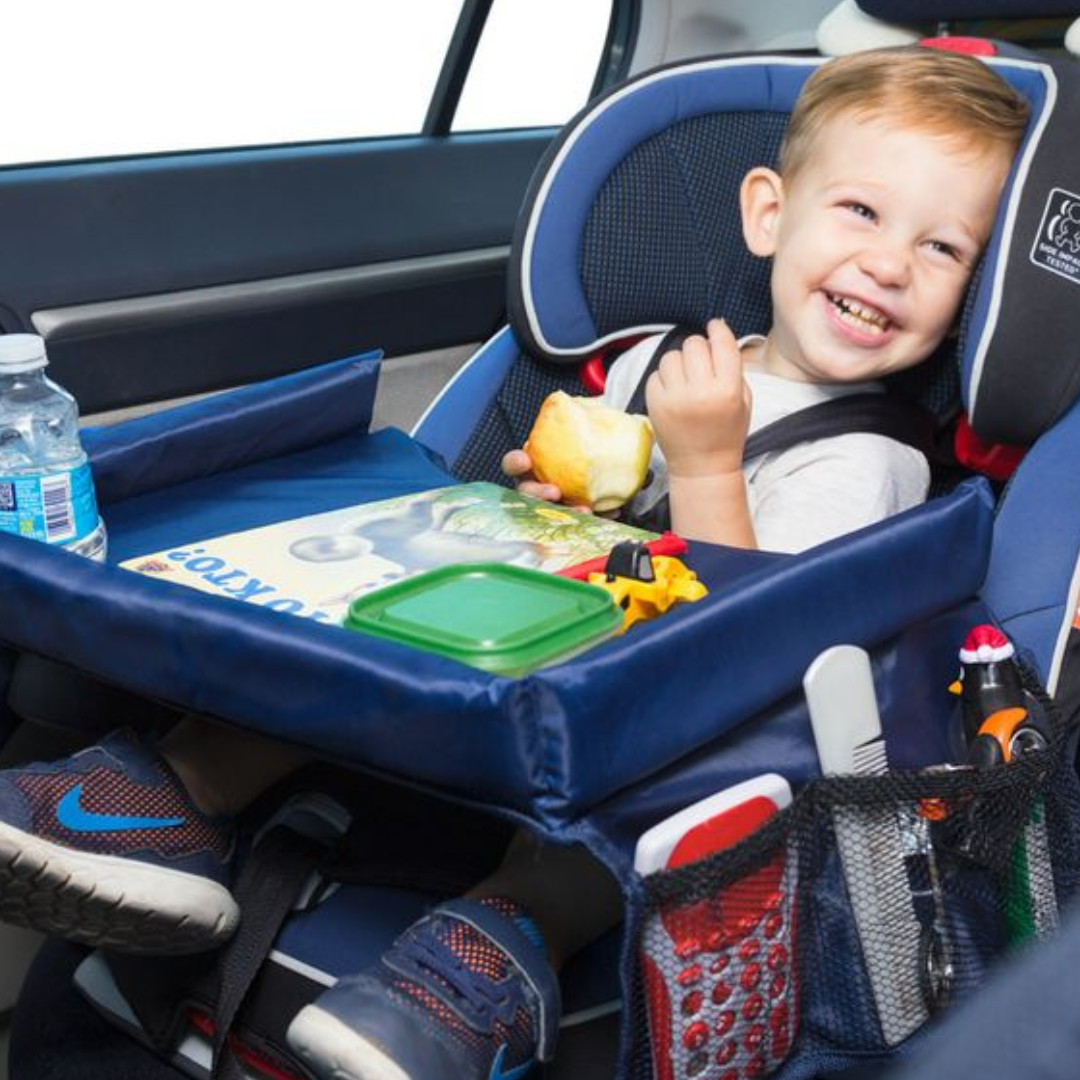 Travel snack tray car seat