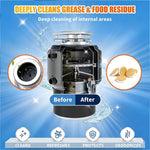 Garbage disposal cleaner foam