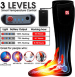 Heated Socks for Men Women - Rechargeable Battery Electric Socks for Chronically Cold Feet - Winter Warm Thermal Washable Unisex Foot Warmer for Hunting Skiing Cycling