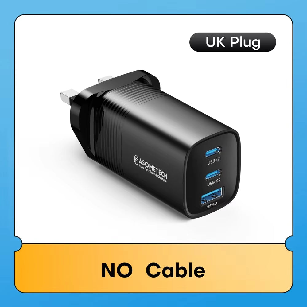 Gan USB Type C Charger 65W 45W PPS PD QC4.0 Quick Charger for Macbook Laptop IPAD Tablet Iphone 14 Samsung S23 Ultra
