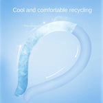1/2Pcs Summer Gadget Neck Cooling Ring Portable Cool Tube Neck Cooler Collars Reusable Wearable Ice Cushion Pillow Cycling