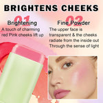 Cream Bronzer Stick Highlighter Stick Face Cream Contour Stick,Makeup Bronzer Stick with Brush,Buildable Highlight Contour Makeup for Women (Rich Glow Bronzer Stick)